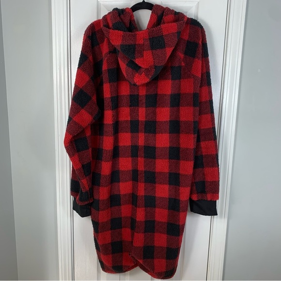 💛Chubbies Men The Lumberjack of All Trades Romper Red Buffalo Check Size XL - Picture 6 of 6